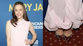 Rachel McAdams Embraces Metallic Shoe Trend in Silver Pointed-Toe Stilettos for ‘Mary Jane’ Broadway Premiere