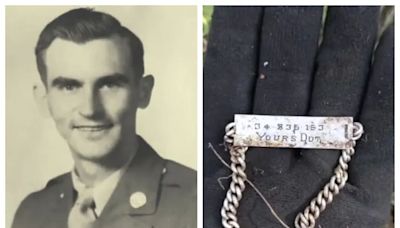 Descubrió el brazalete que perdió un soldado de EE.UU. en Italia y se lo regresó a su familia, 80 años después