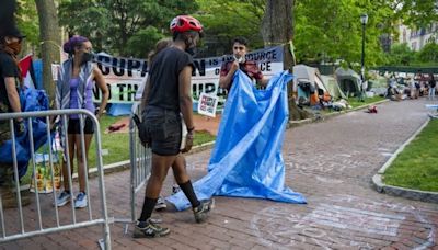 At the student protest at UPenn, passions are clear and dialogue is lacking