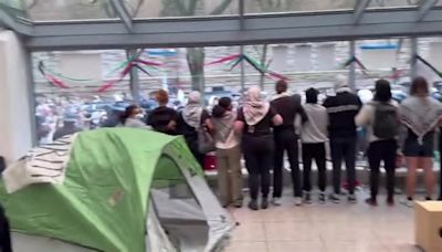 NYPD tear down tents inside Fordham University to disperse Gaza protesters