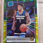 灰狼 Anthony Edwards 2020 Panini Donruss RC 綠金亮 稀有 新人卡