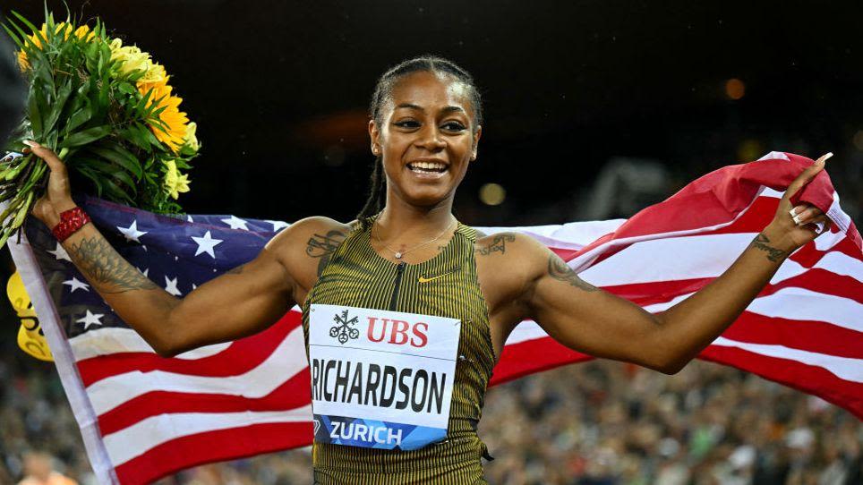 Richardson beats Alfred in 100m as Olympians shine