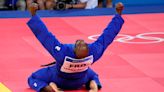 Teddy Riner lives out his dream of gold in front of Macron, proud French crowd