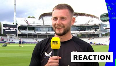 England v West Indies video: Gus Atkinson on seven-wicket debut