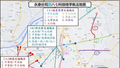 一圖掌握台南永康交通執法點 年底前科技執法再+2