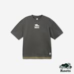 Roots 男裝- ROOTS METALLIC短袖T恤-深灰色