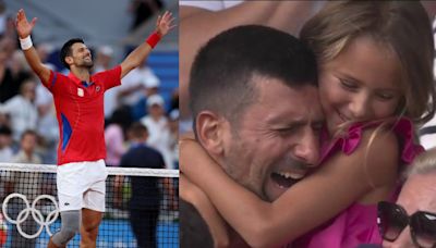 VIDEO: Novak Djokovic Breaks Down, Shares Emotional Hug With Daughter After Clinching Maiden Gold In Paris Olympics