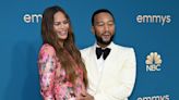Pregnant Chrissy Teigen and Husband John Legend Don Ugly Christmas Sweaters in Sweet Family Photo
