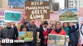 Maidenhead protesters present petition against golf course homes