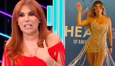 Magaly Medina critica los looks de Yahaira Plasencia en los Premios Heat: “Se alucinaba Taylor Swift”