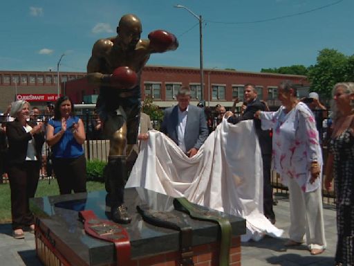 "Marvelous" Marvin Hagler statue dedicated in his hometown of Brockton