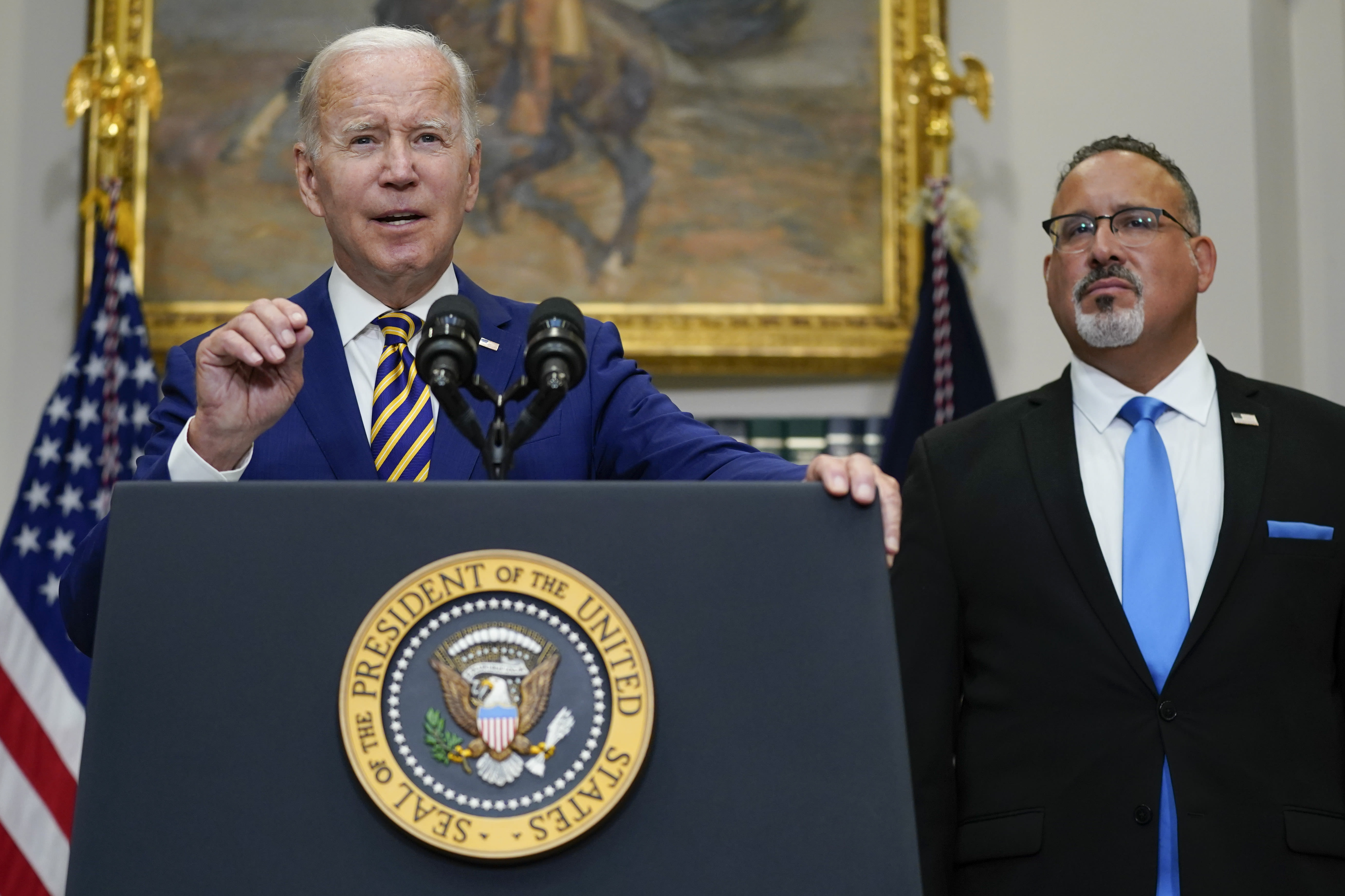 Biden's rocky effort to ease student loan debt has borrowers filled with anxiety