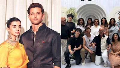 Hrithik Roshan-Saba Azad posing with entire Roshan parivaar in this UNSEEN pic is giving major Hum Saath Saath Hai vibes