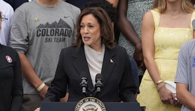 Kamala Harris elogia a Biden en un acto público mientras suma apoyos para ser la candidata demócrata