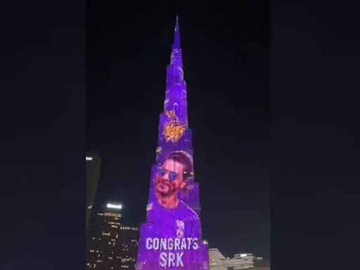 Watch: Burj Khalifa turns purple to celebrate KKR's triumph in IPL 2024 - Times of India