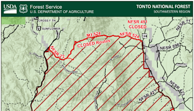 Spring Fire closes part of Tonto National Forest; wildfire burns 4K acres, is 30% contained