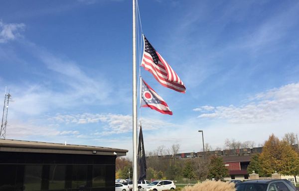 Flags ordered flown at half-staff to honor fallen firefighters today in Ohio