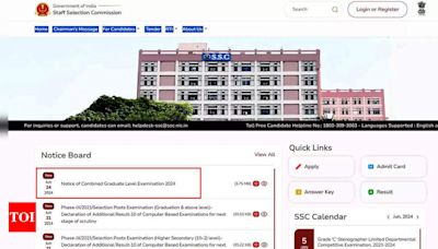 SSC CGL Recruitment 2024: Application window open for 17,727 vacancies, direct link to register - Times of India