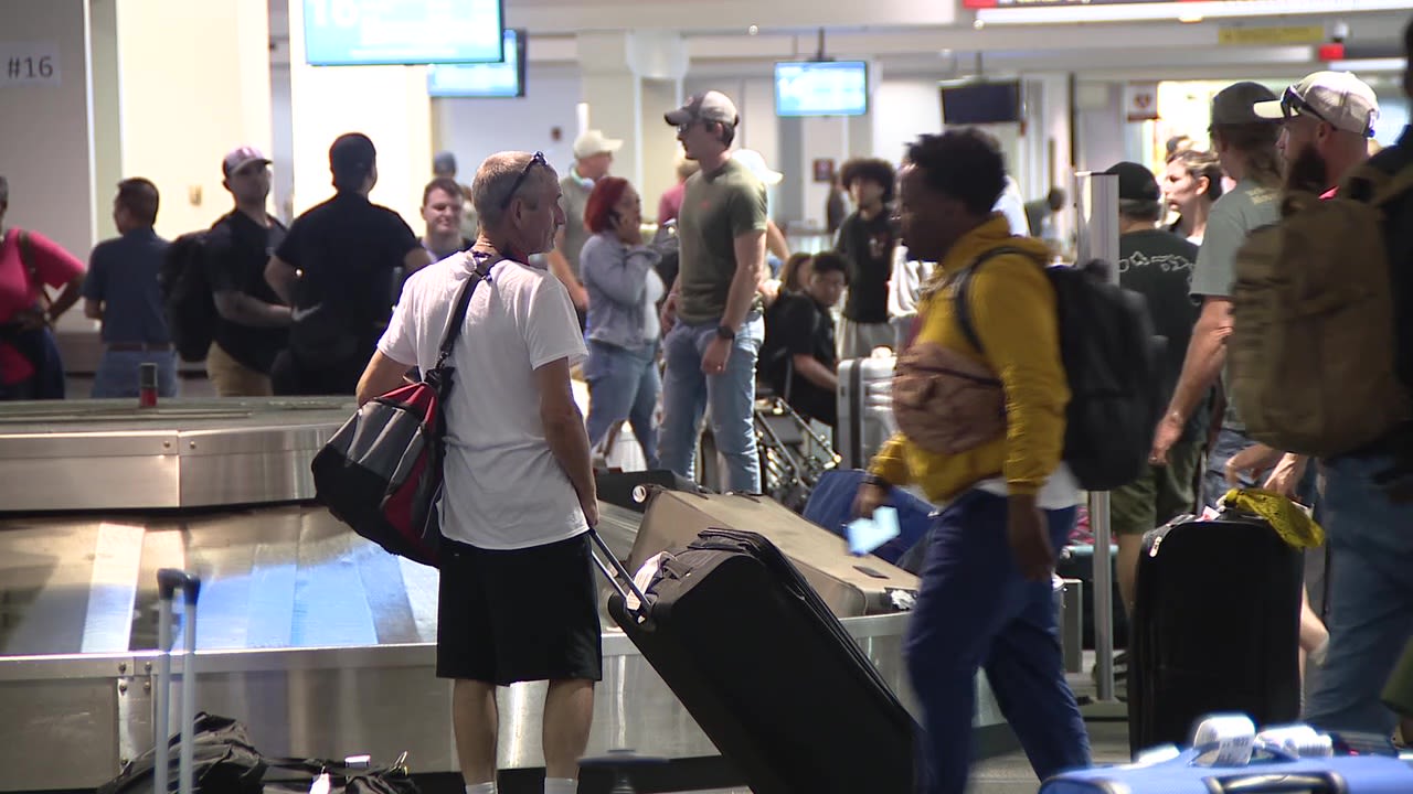 PHL Airport flight delays, cancelations continue amid Tropical Storm Debby