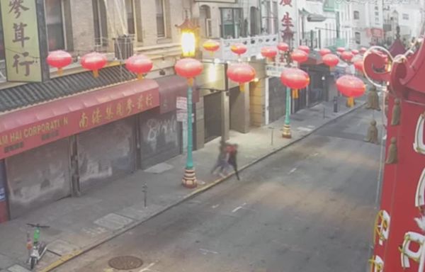 Strong-arm robbery of woman in San Francisco Chinatown captured on video
