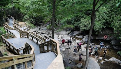 'Gateway to Pisgah National Forest,' Catawba Falls reopens with tower for safe viewing