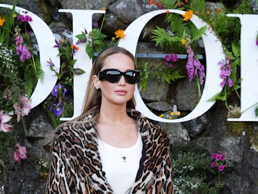 Jennifer Lawrence Exudes Rich-Mom Energy in a Leopard-Print Fur Coat