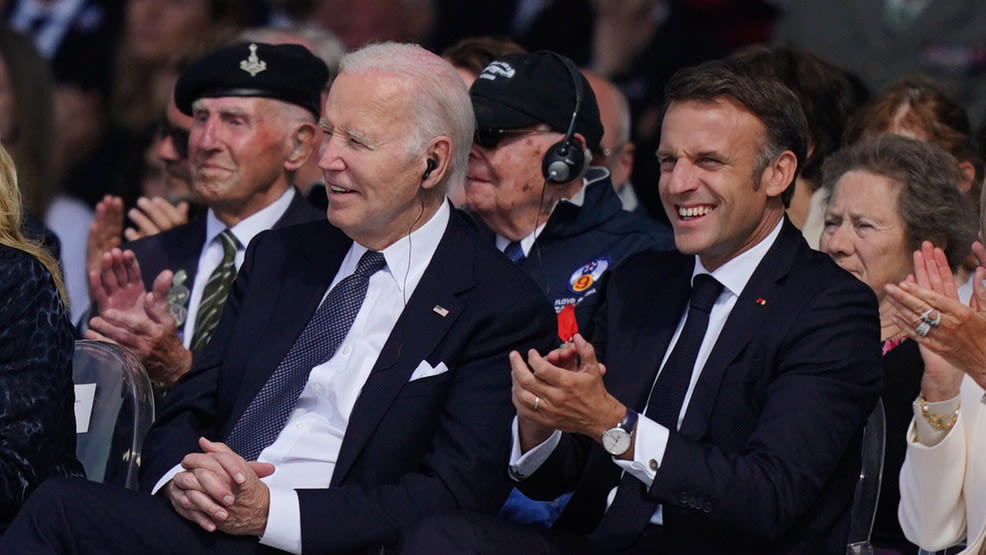 Viral clip shows Biden turning around during taps at D-Day ceremony