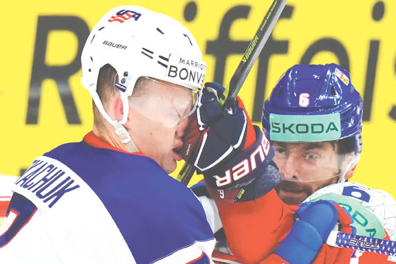 US knocked out of hockey worlds with 1-0 defeat to host Czech Republic in quarterfinals