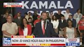 J.D. Vance’s Backdrop Makes It Look Like He’s Campaigning for ‘Kamala’