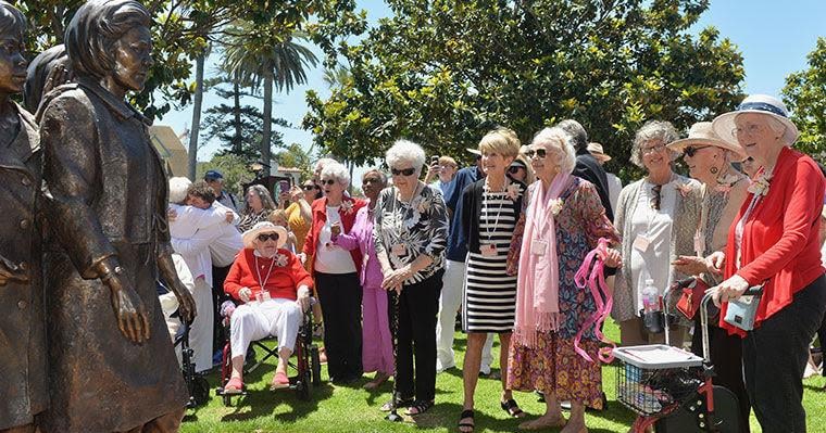 League of Wives Memorial Statue Unveiled In Ceremony Held At Coronado’s Star Park