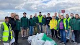 Volunteers collect 37kg of rubbish at Dublin beach