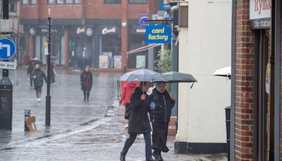 Trains cancelled as rain hits & map shows how UK will be drenched in floods