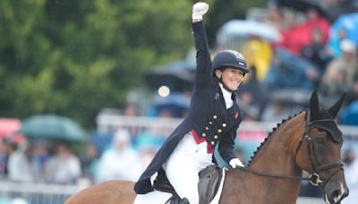 British rider Collett sets Olympic eventing record at Paris Games with best dressage score