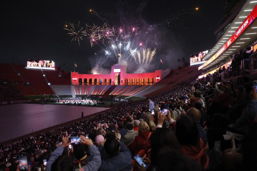 USC graduation unfolds amid tight security and standing ovation for canceled valedictorian