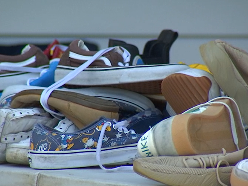 Tulsa community shoe drive and giveaway held to support local kids