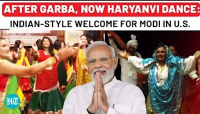 PM Modi Gets Indian-Style Welcome In US: After Garba In Philadelphia, Now Haryanvi Dance In New York