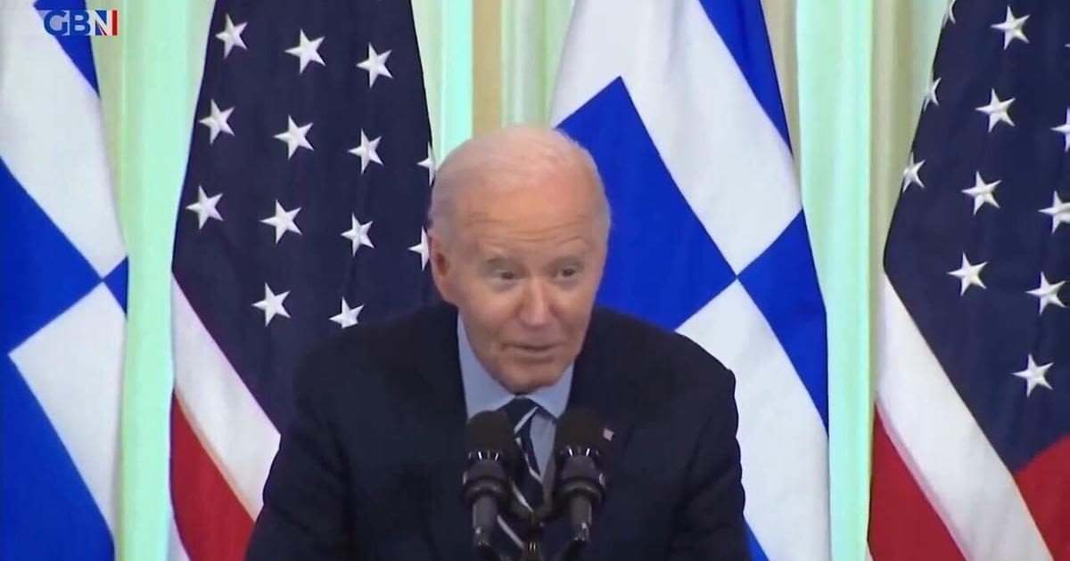 Biden aides forced to intervene as President begs reporters to repeat questions in gaffe-filled speech