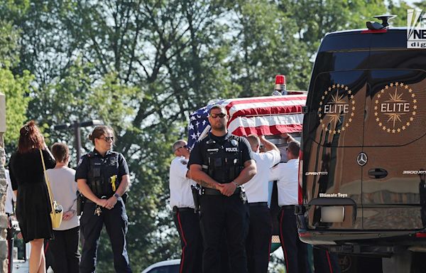 Trump shooting victim Corey Comperatore's funeral draws hundreds, security on high alert