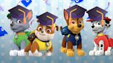 8 tarjetas bonitas de Paw Patrol para graduación que puedes imprimir y editar