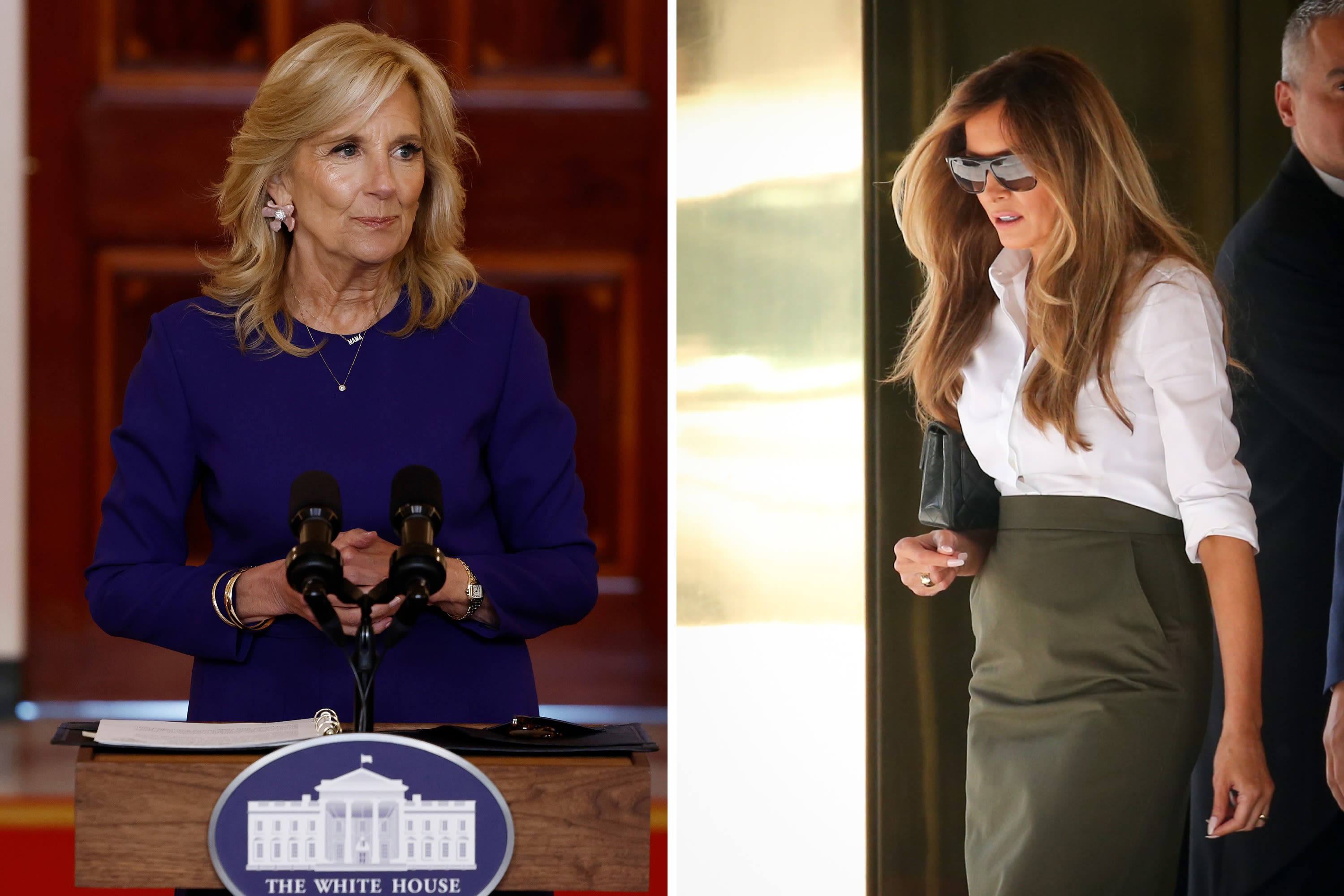 Melania Trump missing as Jill Biden attends presidential debate