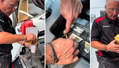 'Used Coca-Cola my whole life': Mechanic reveals simple, cheap way to clean your car’s battery with baking soda hack