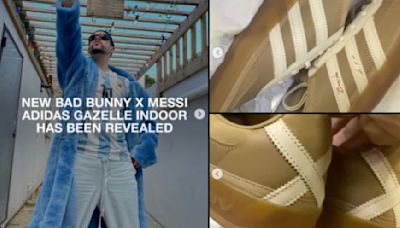 Filtran las Adidas Gazelle colaboración entre Bad Bunny y Leo Messi