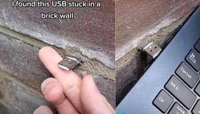 Youtuber descubrió una USB en la calle y se encontró con un archivo inesperado y cómico