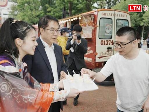 黃偉哲率團赴日本札幌索朗祭宣傳台南文化特色 「芒果妹」成亮點（王婷提供） - 自由電子報影音頻道