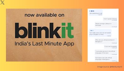 Bengaluru man threatens Blinkit of police complaint over Hindi word ‘gaya’, gets slammed