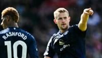 Matthijs de Ligt (right) and Marcus Rashford (left) scored in Manchester United's 3-0 win at Southampton