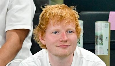 Ed Sheeran is spotted watching team GB in the gymnastics final