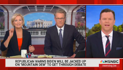 ‘Do The Dew!’ Morning Joe Mocks ‘Scared’ Trump Peddling Biden ‘Energy Drink’ Narrative to ‘Explain Away’ Debate Loss