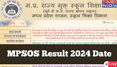 MPSOS Result 2024 Date LIVE: MP Ruk Jana Nahi Result Expected This Week on mpsos.nic.in, Check Updates