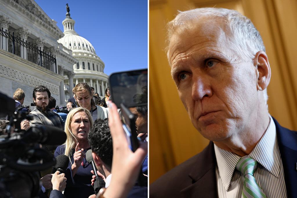 GOP Sen. Thom Tillis accuses MAGA Rep. Marjorie Taylor Greene of ‘dragging our brand down’